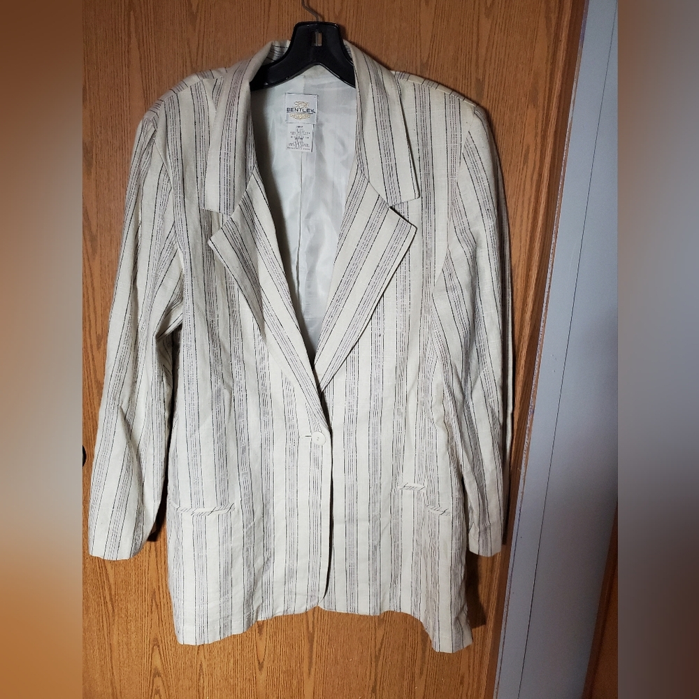 Classic Striped Women's Blazer
